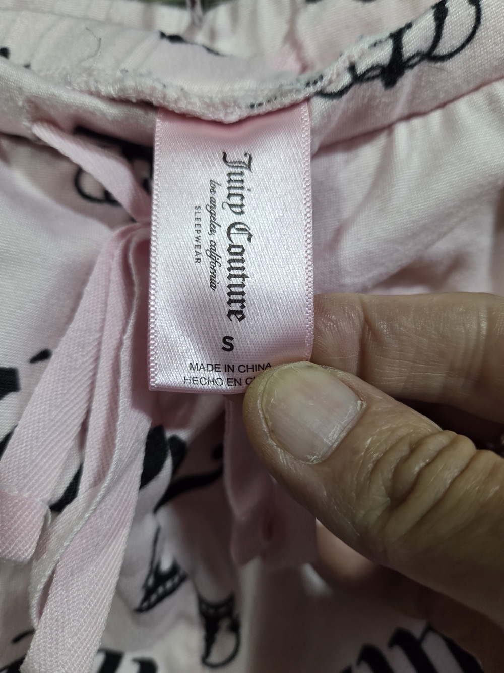 Juicy Couture Pink Logo 3-Piece Pajama Set Y2k Size Small - Picture 7 of 8
